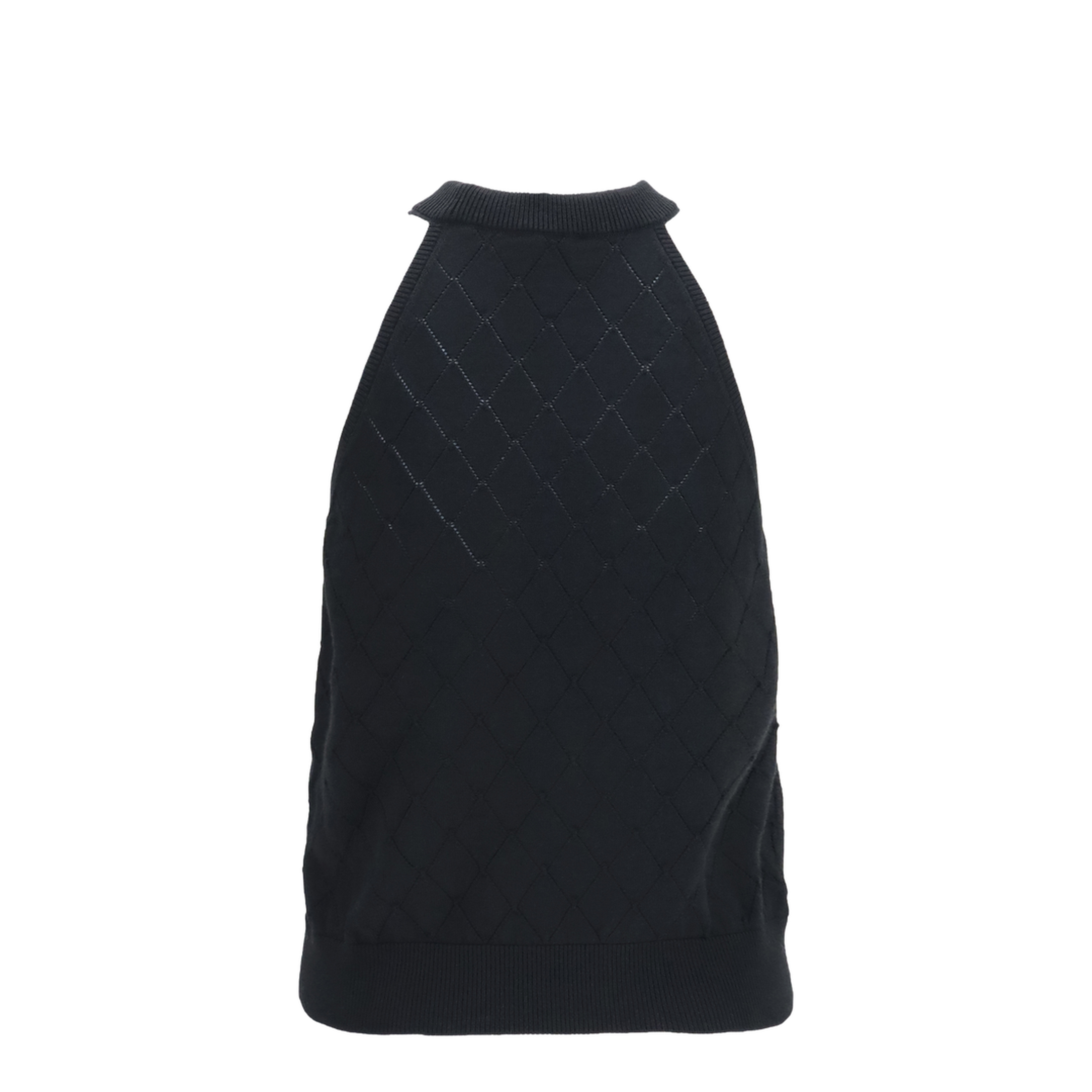 MAYFEYR - Balmain - Sleeveless Wool Crewneck Top - HF1AE089KJ99