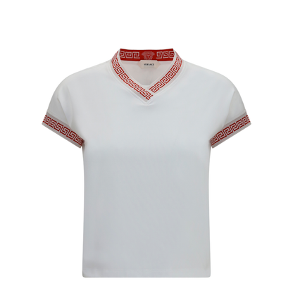 MAYFEYR - Versace - T-Shirt With Greca Details - 10254271A18712