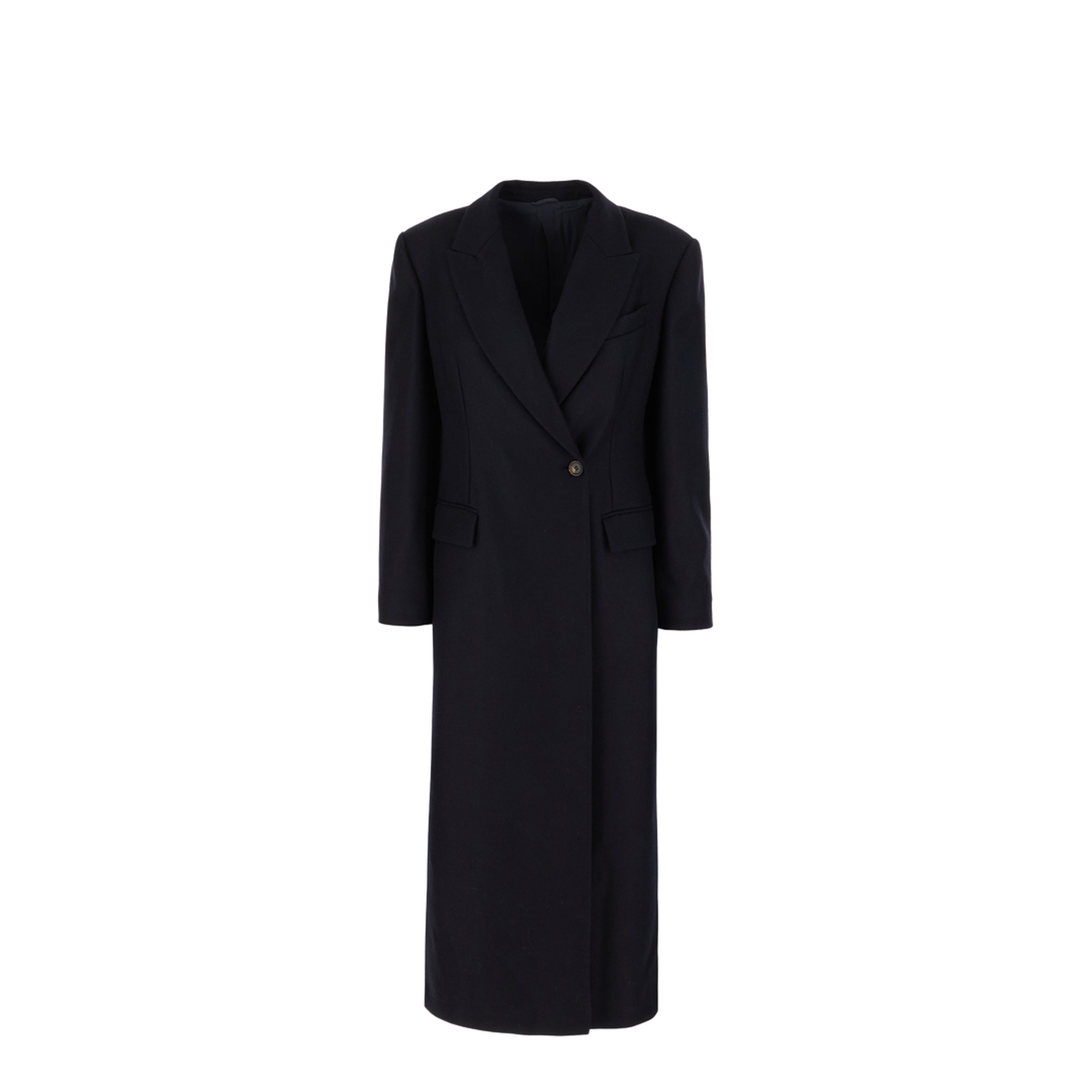 Midnight Blue Wool Coat