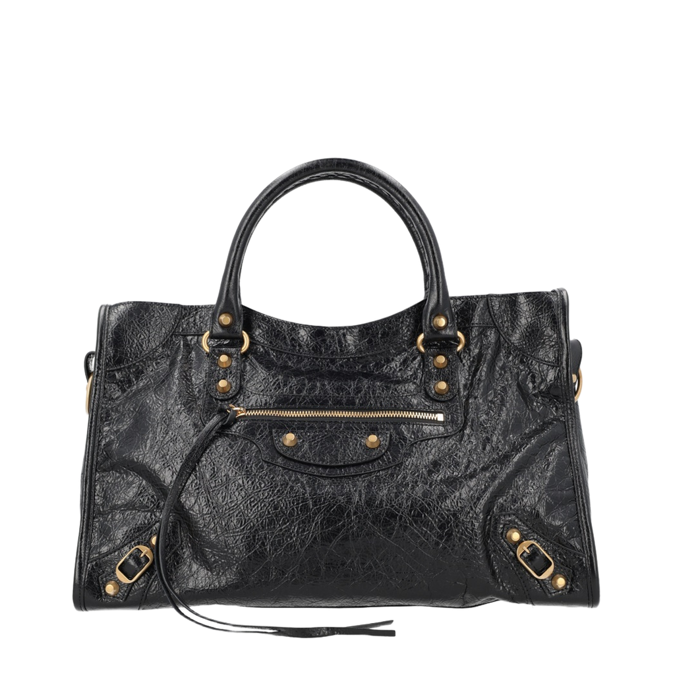Le City Medium Arena Lambskin Shoulder Bag - Black