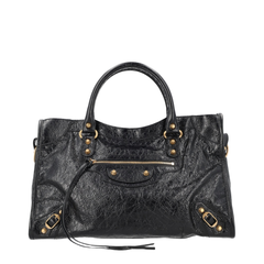 Le City Medium Arena Lambskin Shoulder Bag - Black