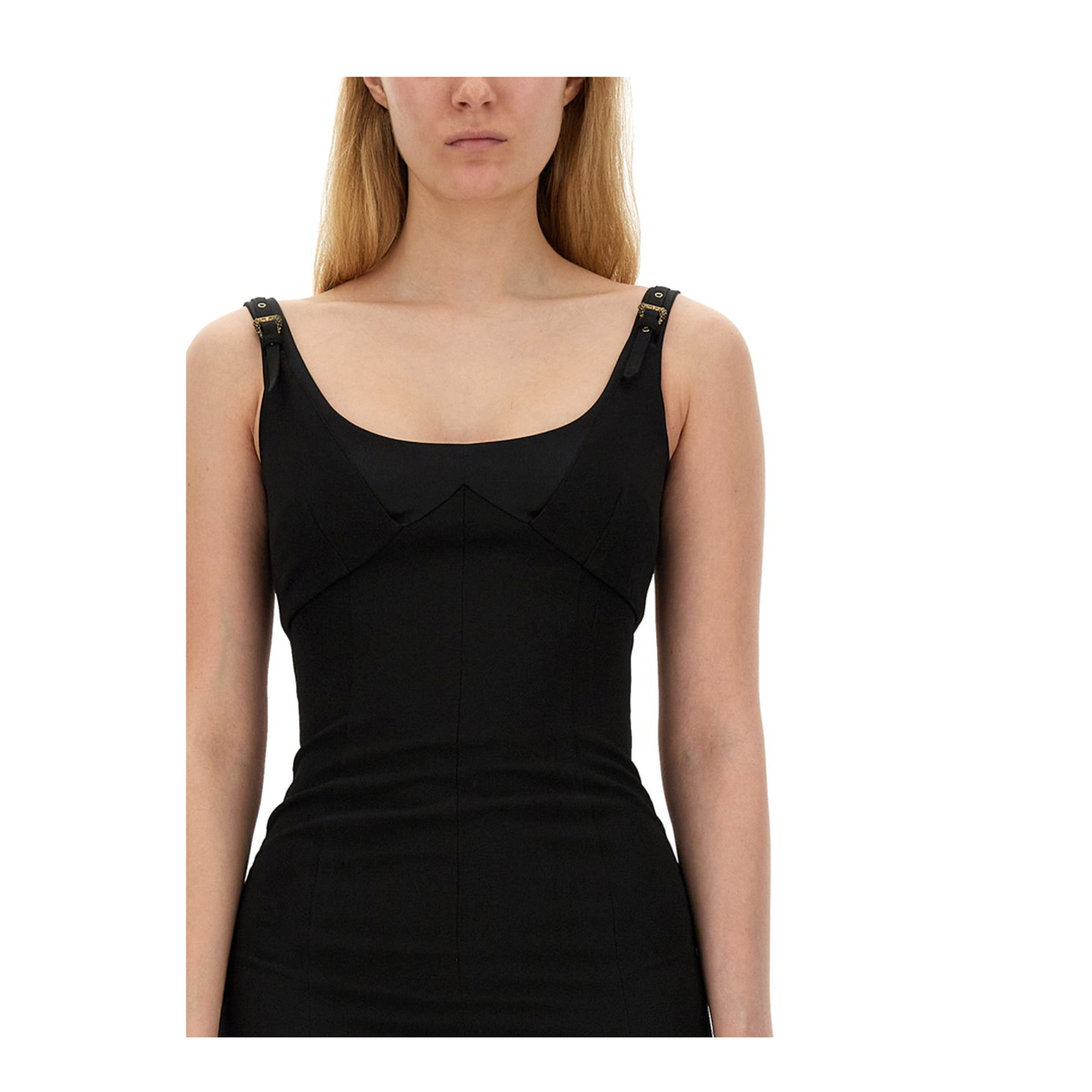 MAYFEYR - VERSACE JEANS COUTURE - Dress With Buckles - 76HAO919N0103899