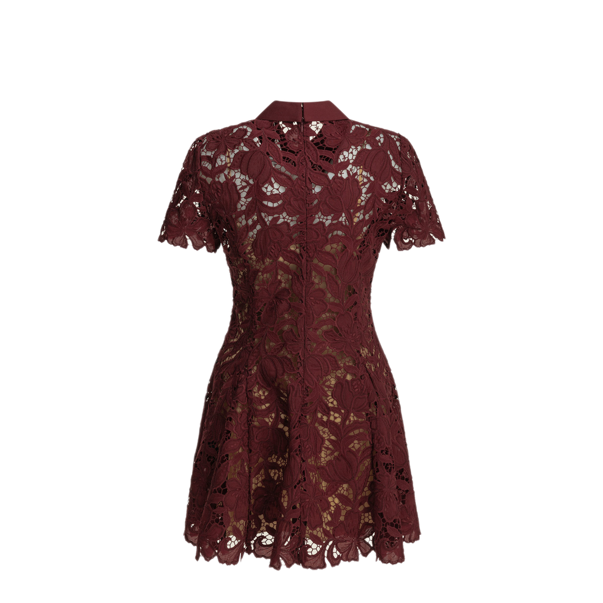 MAYFEYR - Self Portrait - Short Lace Dress - PF26111SABUBURGUNDY