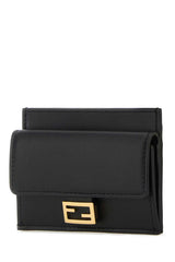 Baguette Card Holder Black Nappa Leather Card Holder