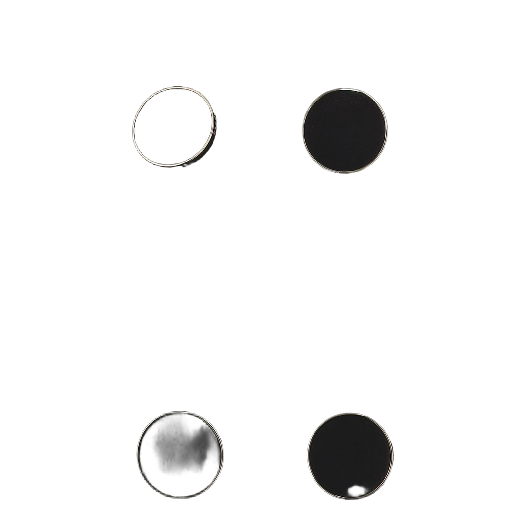 Vest with maxi buttons in black