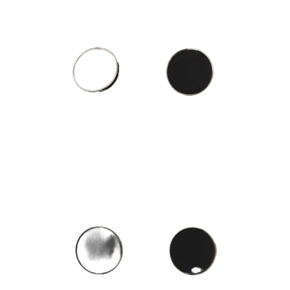 Vest with maxi buttons in black