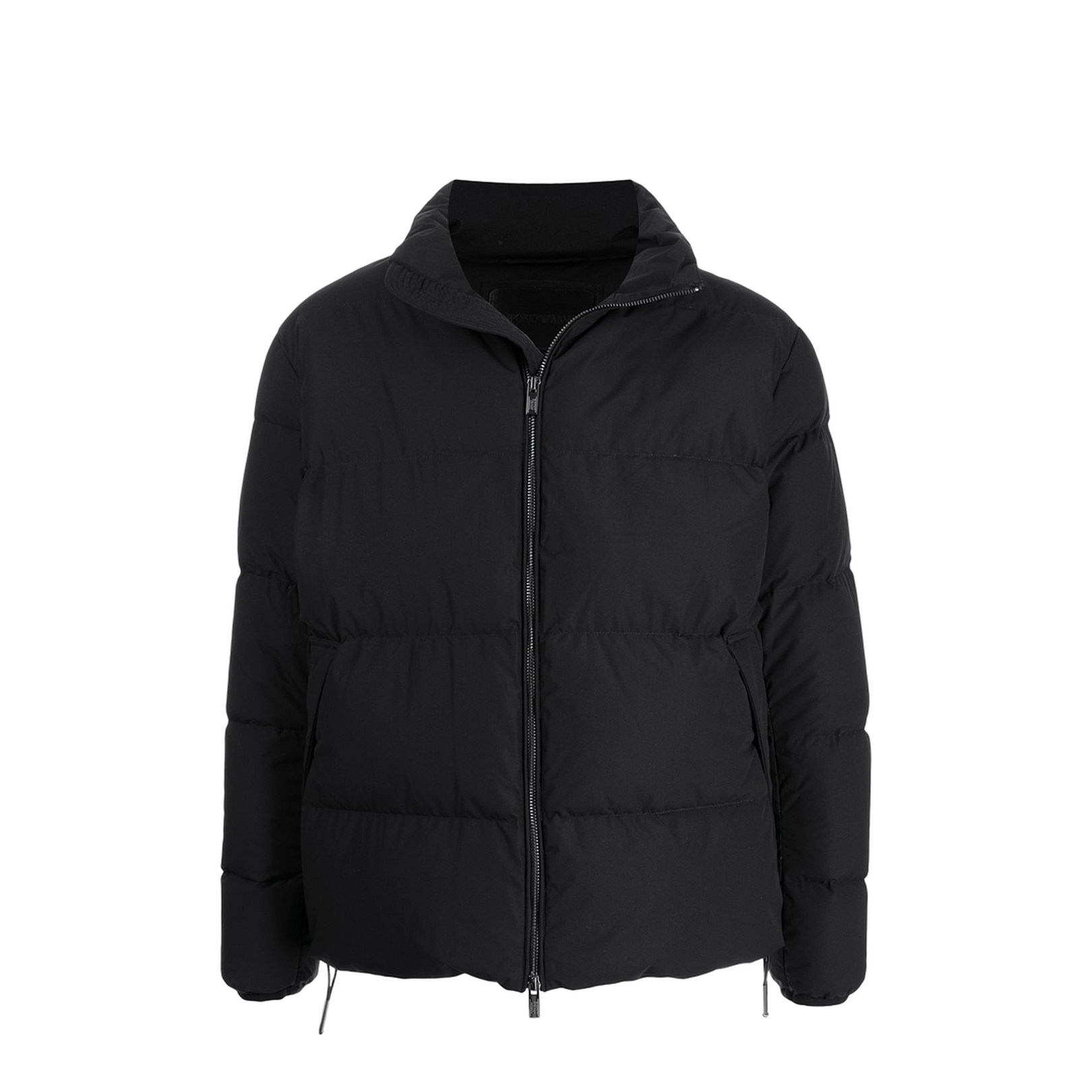 Full-Zip Down Jacket in Quilted Nylon