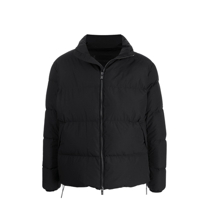 Full-Zip Down Jacket in Quilted Nylon