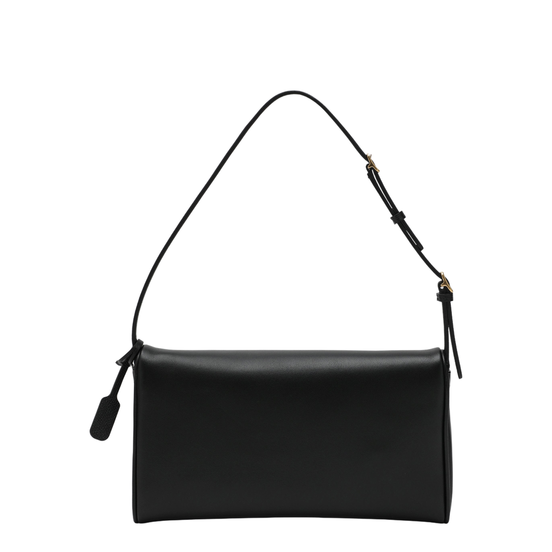 MAYFEYR - Valentino - Small Black Devain Leather Shoulder Bag - 9W2B0T31ABM0NO