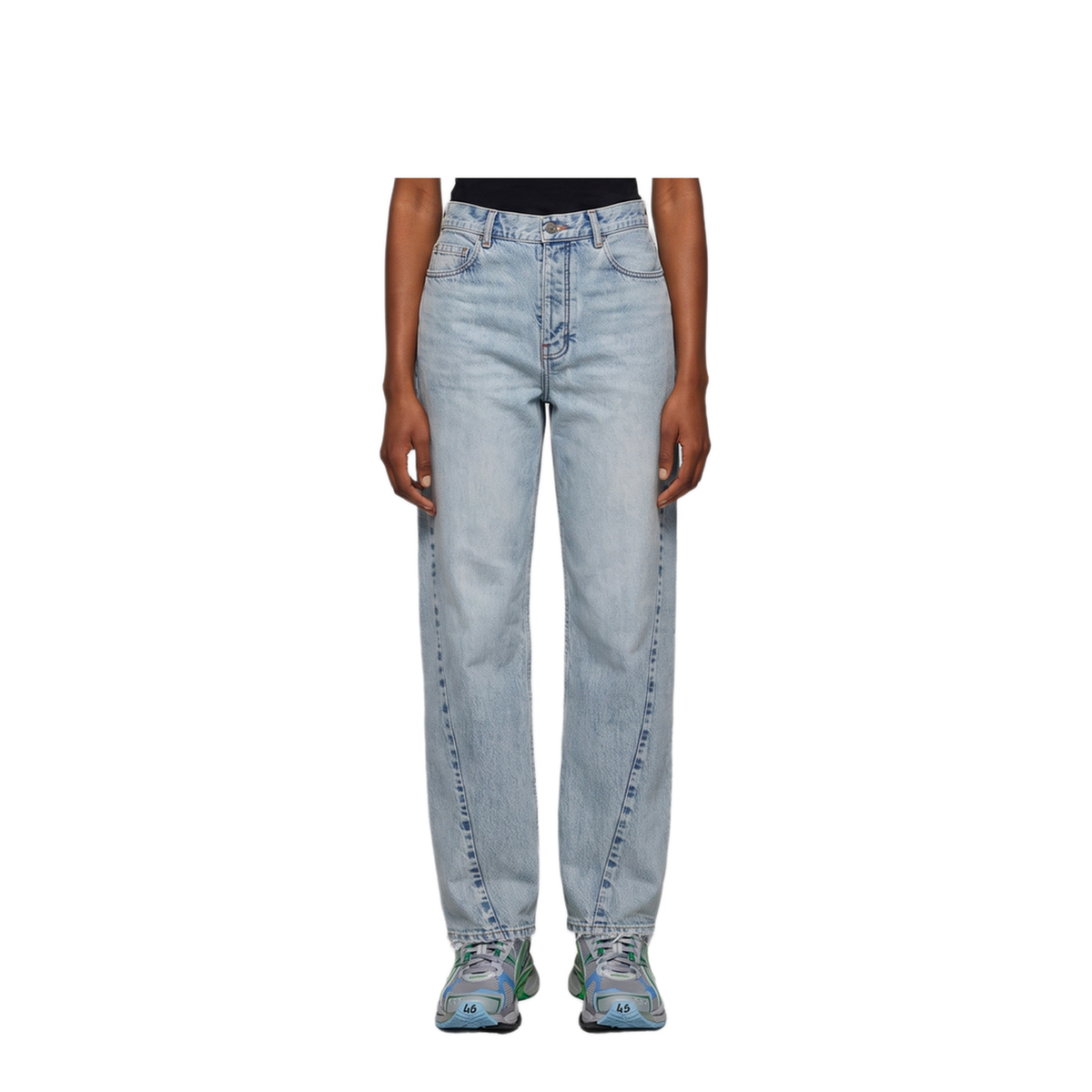 MAYFEYR - Balenciaga - Light Blue Faded Jeans With Twisted Seams - A001OTTBP484020