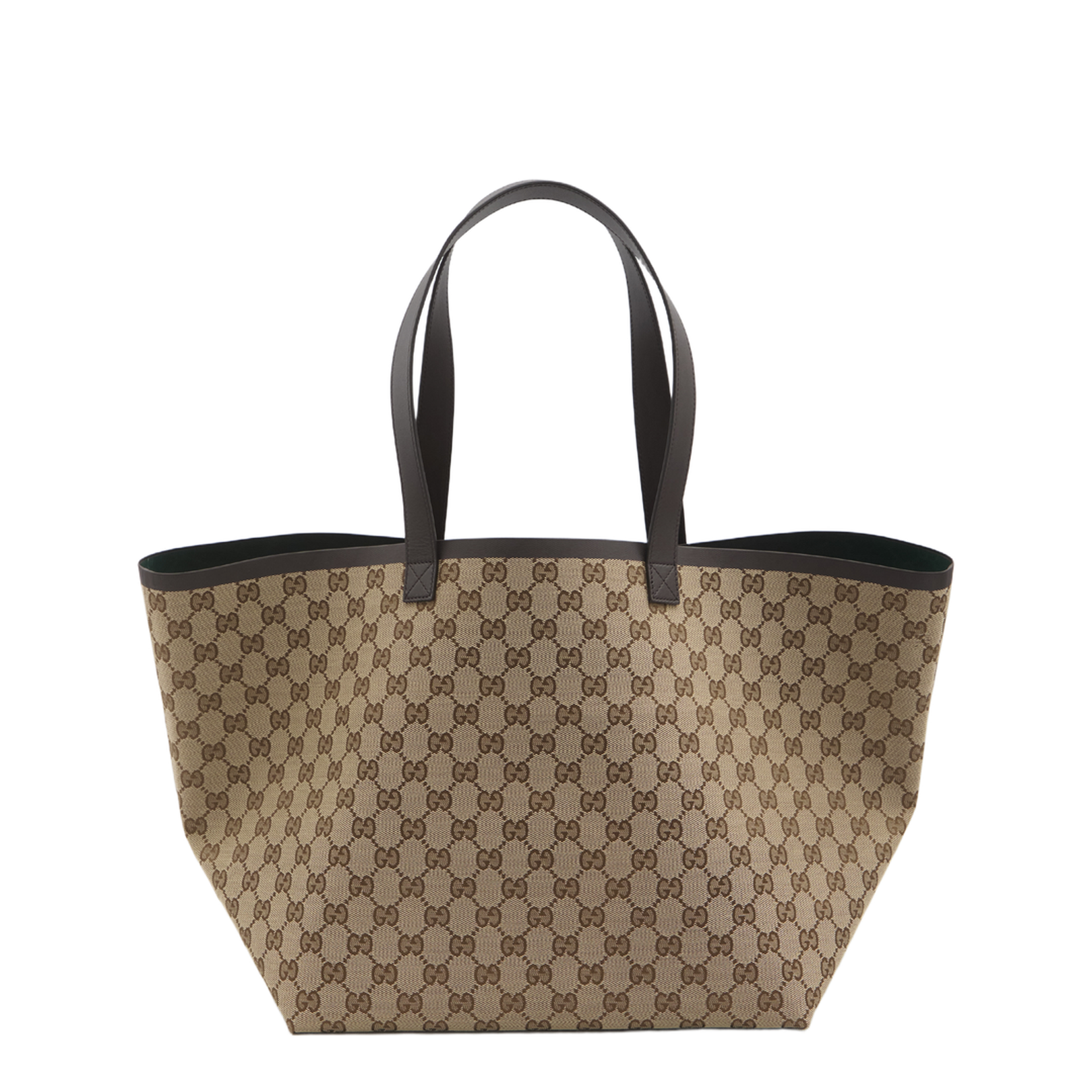 Totissima Large Canvas Reversible Tote - Tan