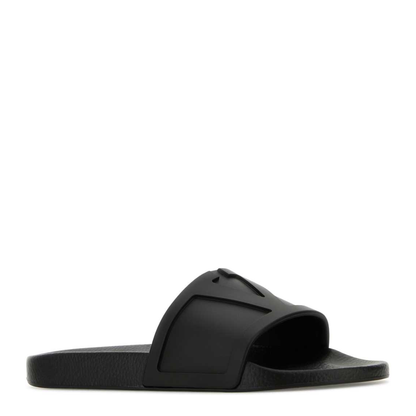 MAYFEYR - Valentino - Black Rubber Pool Slide - 9Y2S0J93MYC0NO