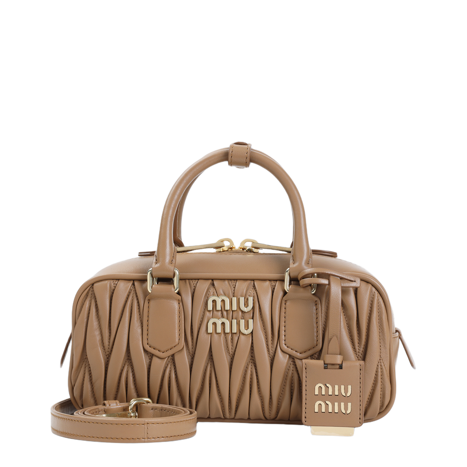 Miu Miu Arcadie Small Lamb Leather Handbag - Briarwood – MAYFEYR