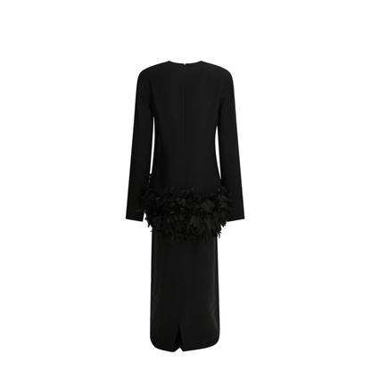 MAYFEYR - Toteme - Petal Long Dress - 261-WRD0278-FB0550-001BLACK