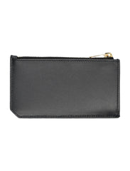 Zipped Cardholder, Gold Hardware