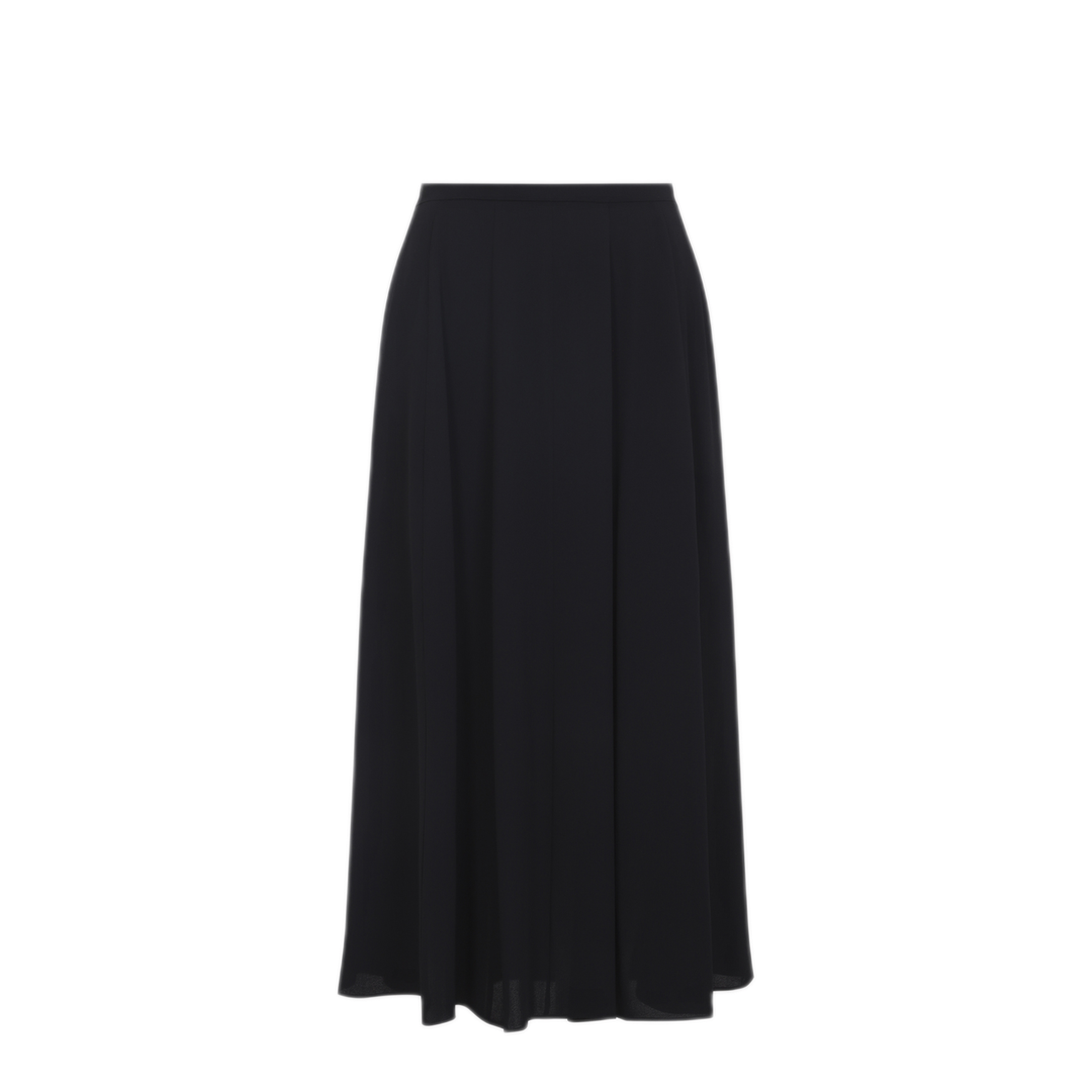 MAYFEYR - ALBERTA FERRETTI - Black Georgette Midi Skirt - A010866170555