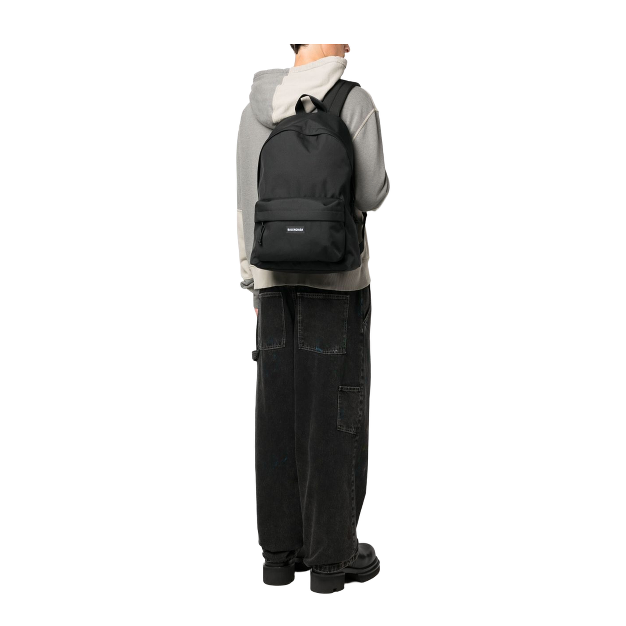 Explorer Nylon Backpack in Black