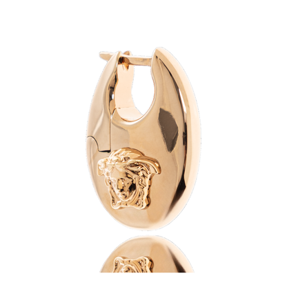 Gold Metal Hoop Earrings