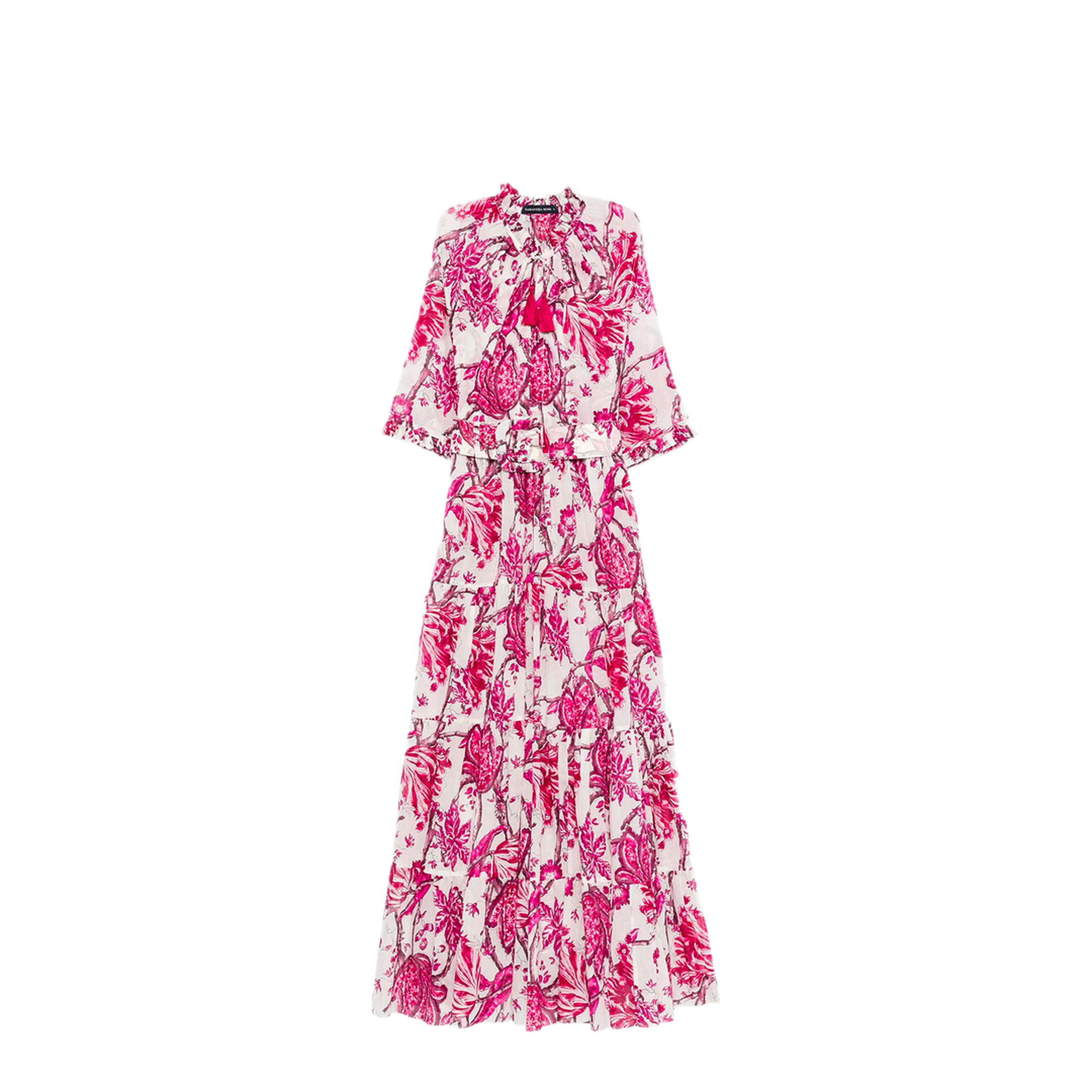 MAYFEYR - Samantha Sung - Eva Floral Print Tiered Dress - EVAMAXIDRESSWHITE