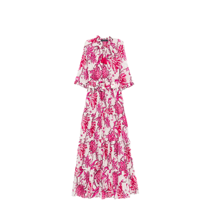 MAYFEYR - Samantha Sung - Eva Floral Print Tiered Dress - EVAMAXIDRESSWHITE