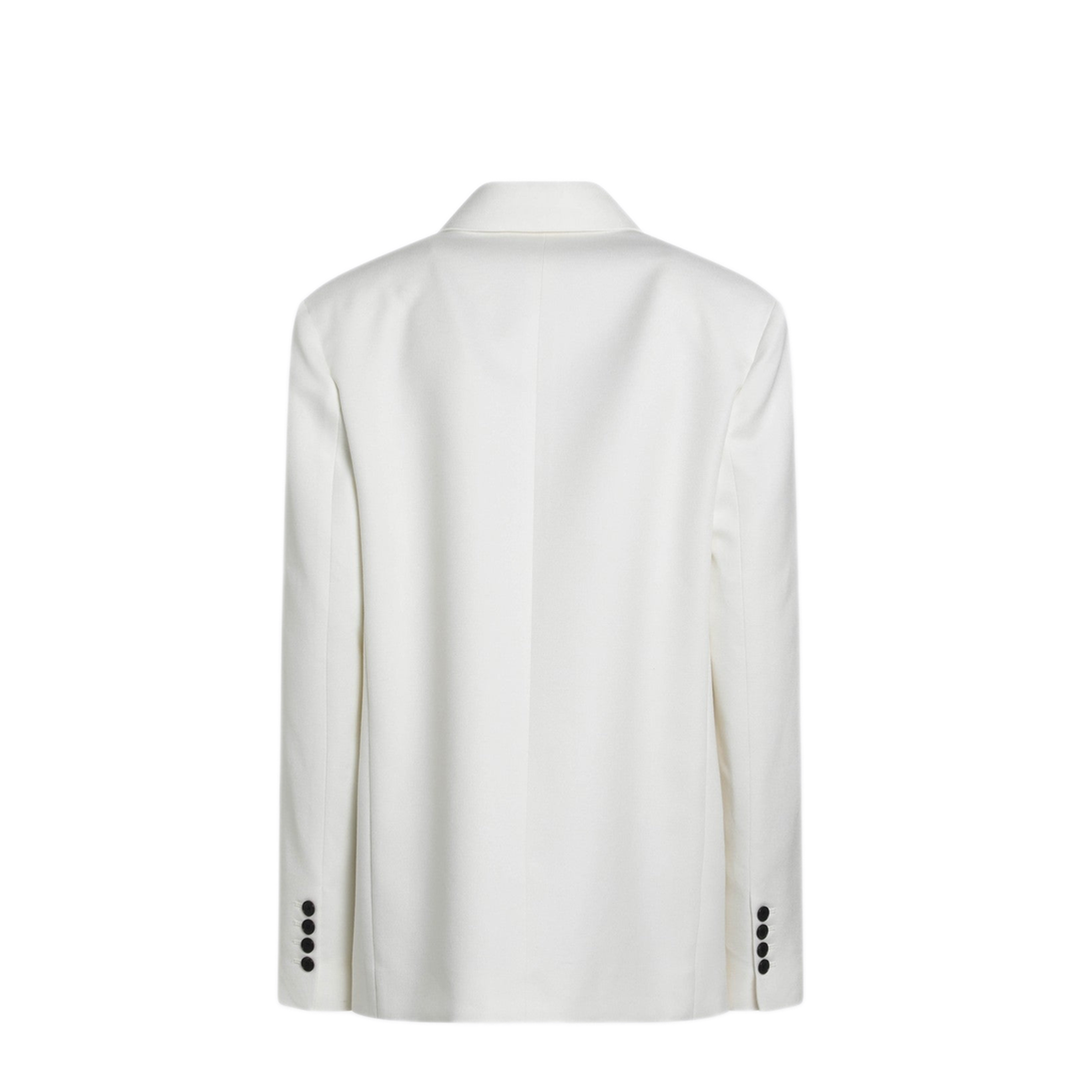 MAYFEYR - The Frankie Shop - White Double Breasted Wool Blend Jacket - BLFS21512PL005