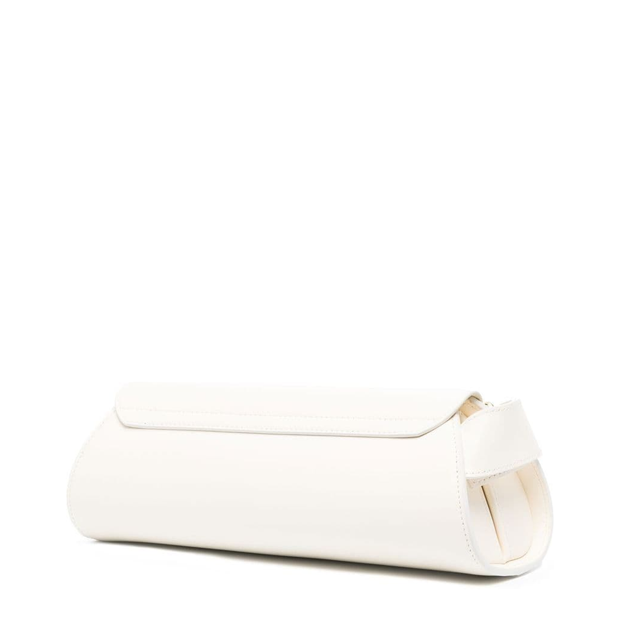 Cannolo Small Calfskin Shoulder Bag - Eggshell