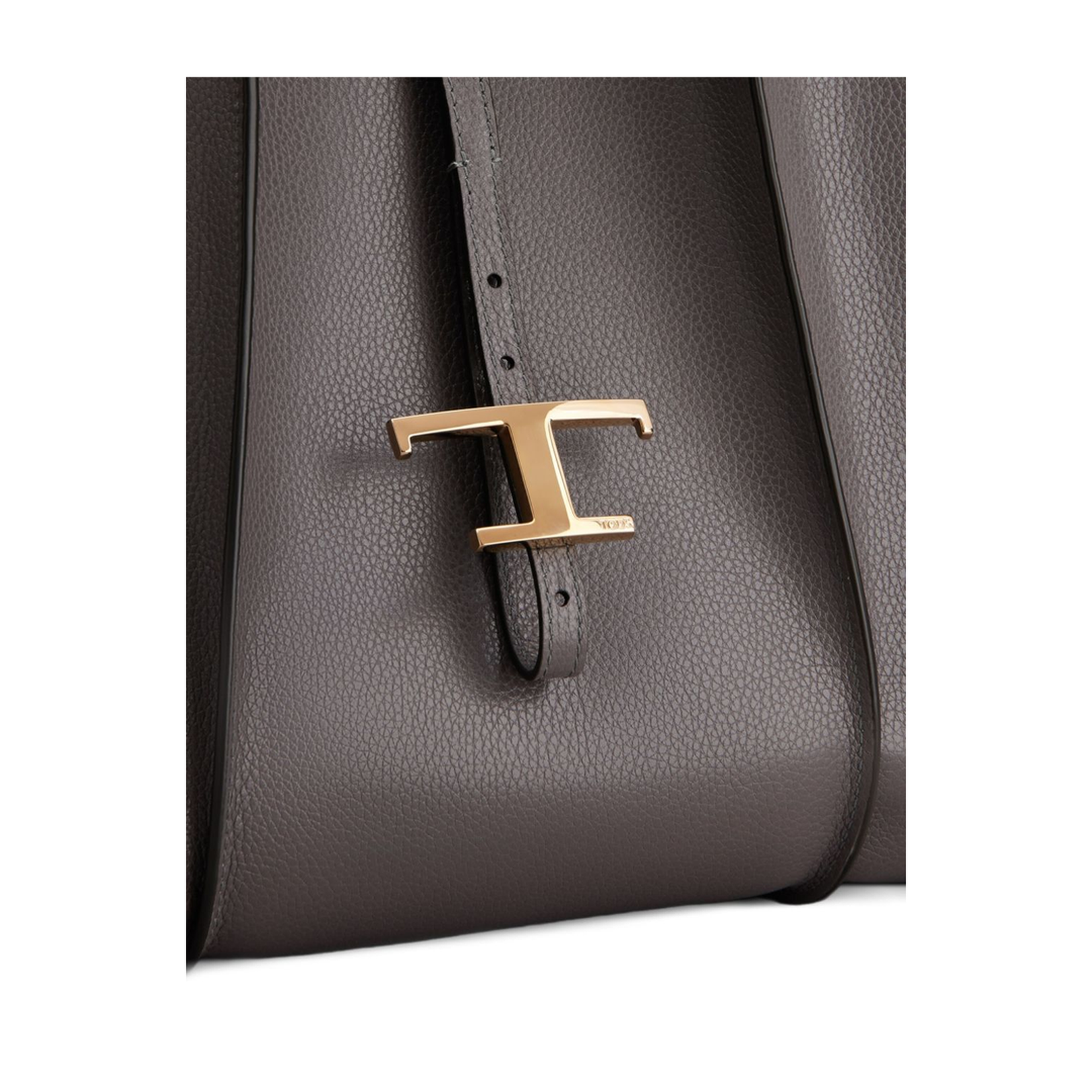 Dark Grey Leather Bag