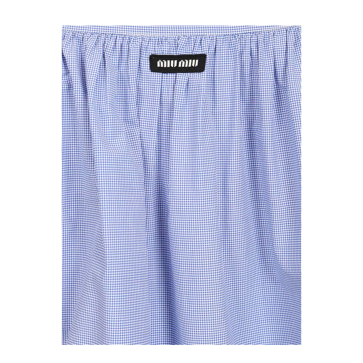 MAYFEYR - Miu Miu - Mini Checkered Poplin Skirt - MG2425SOOO187GF0AZ1