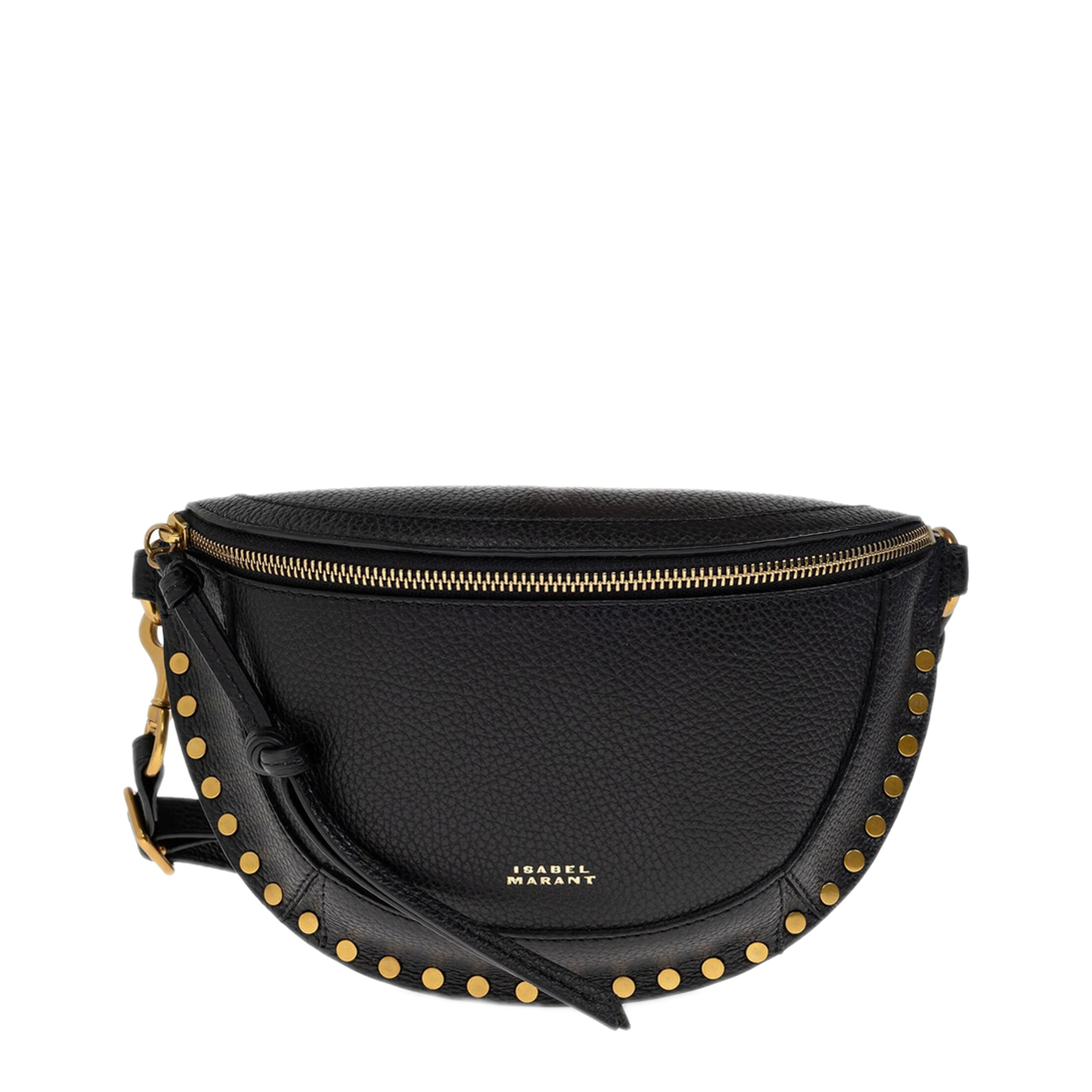 MAYFEYR - Isabel Marant - Hammered Leather Belt Bag With Studs - BJ0001FAD1C04M