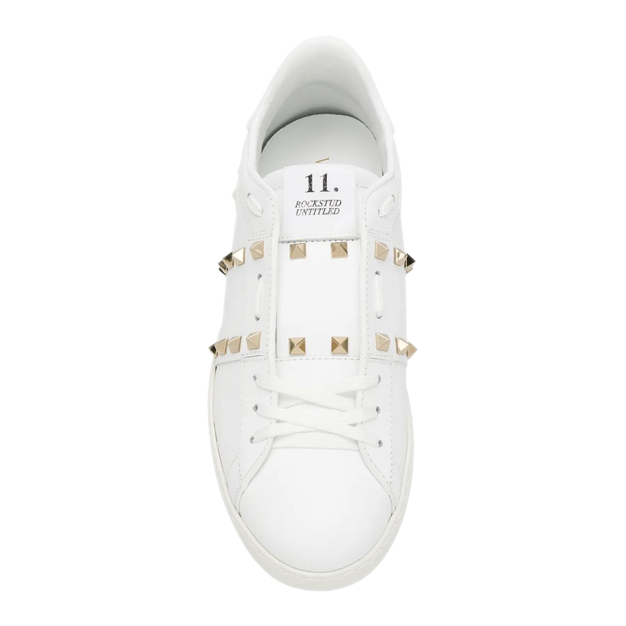 MAYFEYR - Valentino - Rockstud Untitled Leather Sneakers With Platinum-Finish Studs - YS0931BHS