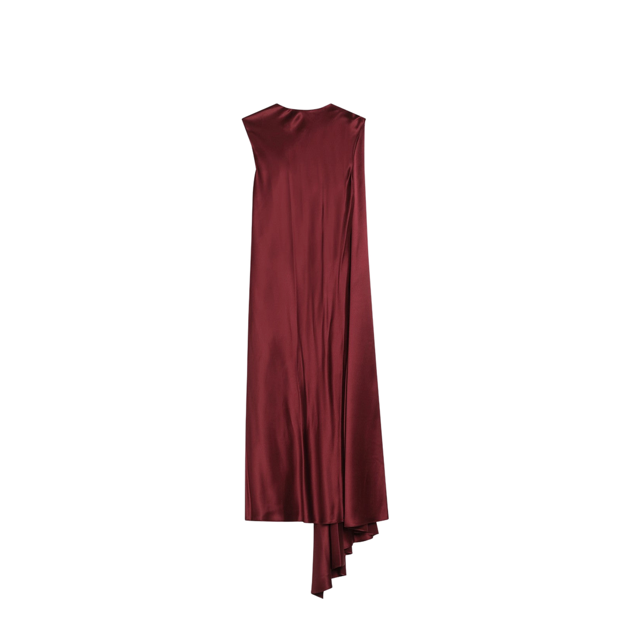 Raspberry Cape Detail Dress