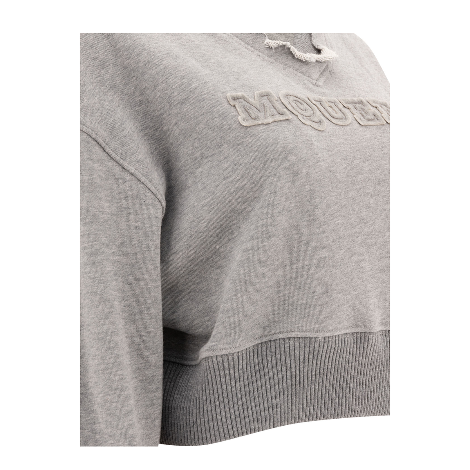 Logo Cotton Cropped Sweatshirt