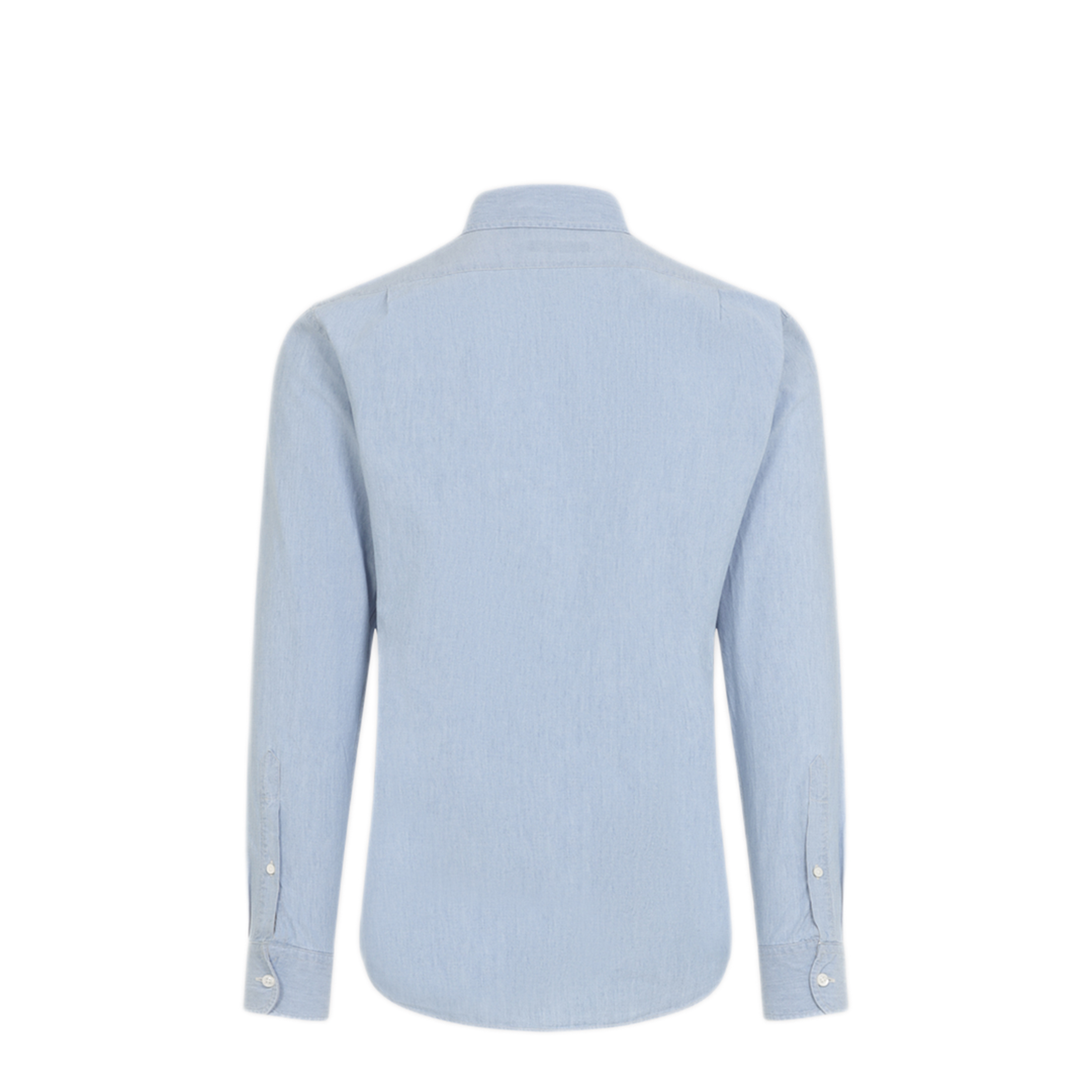 MAYFEYR - RALPH LAUREN PURPLE LABEL - Medium Wash Blue Cotton Sport Shirt - 790P05933001MEDIUM