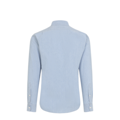 MAYFEYR - RALPH LAUREN PURPLE LABEL - Medium Wash Blue Cotton Sport Shirt - 790P05933001MEDIUM