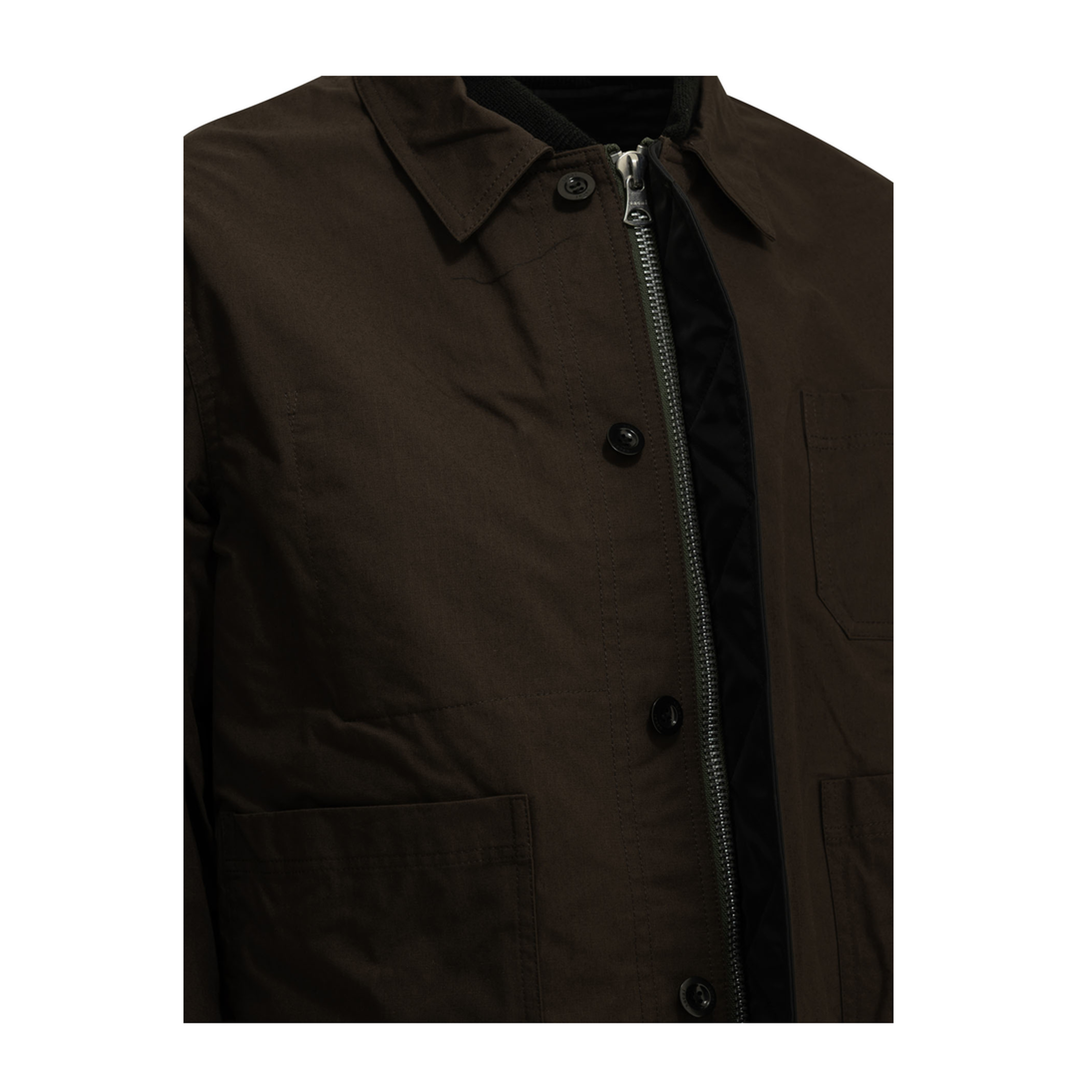 MAYFEYR - Sacai - Nylon Twill X Ripstop Reversible Quilted Jacket - 2604035M602