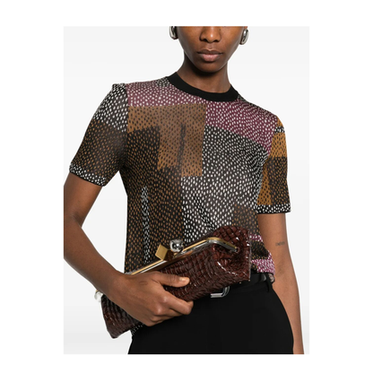 MAYFEYR - Fendi - Peppered-Motif Short-Sleeved Jumper - FZXE42AW4E