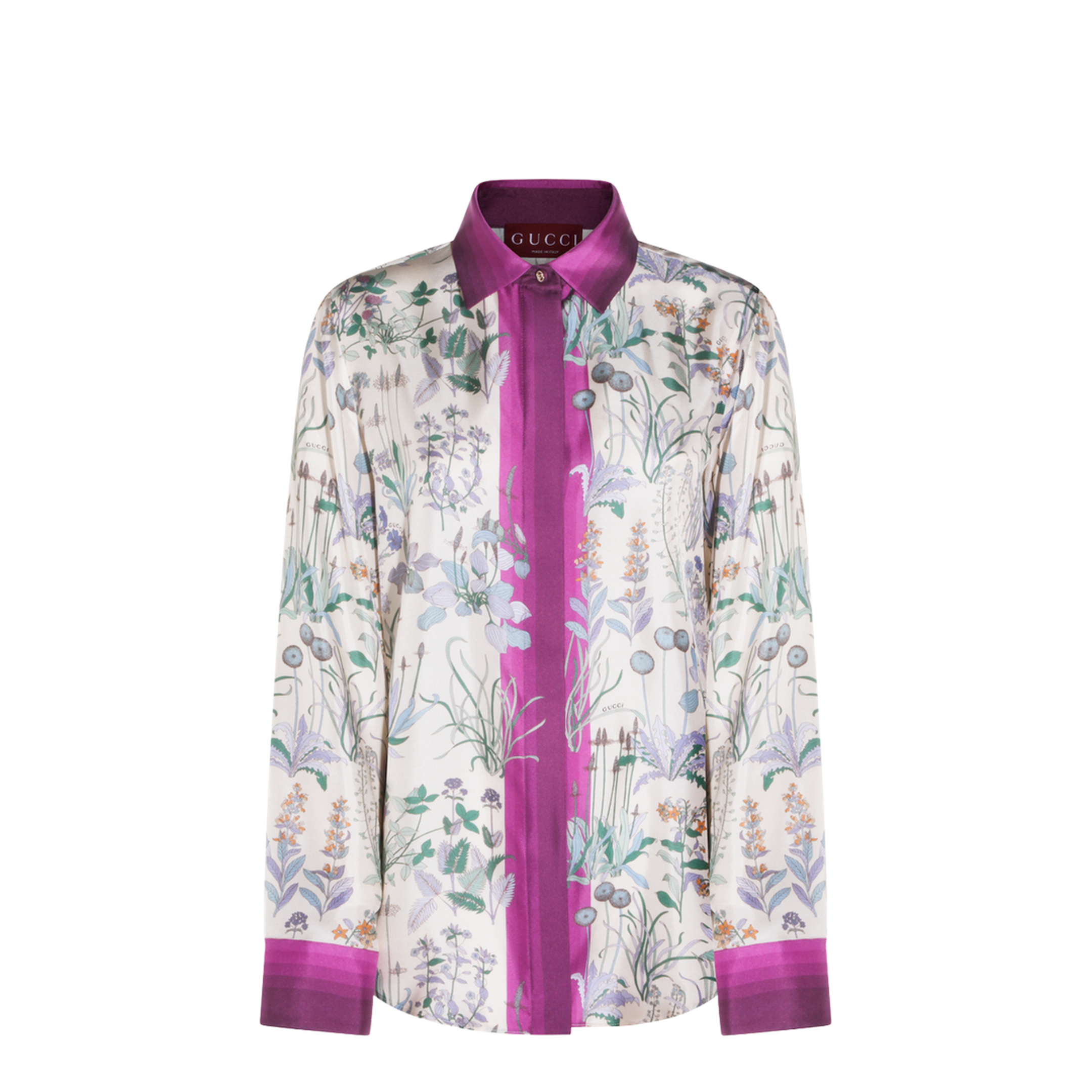 Printed Silk Twill Shirt