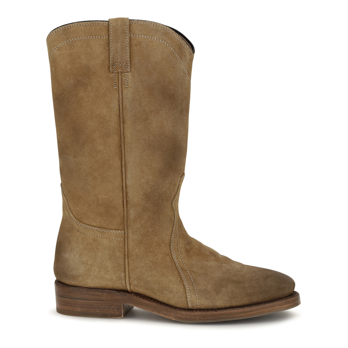 Beige Suede Boots