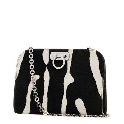 Printed Calf Hair Clutch