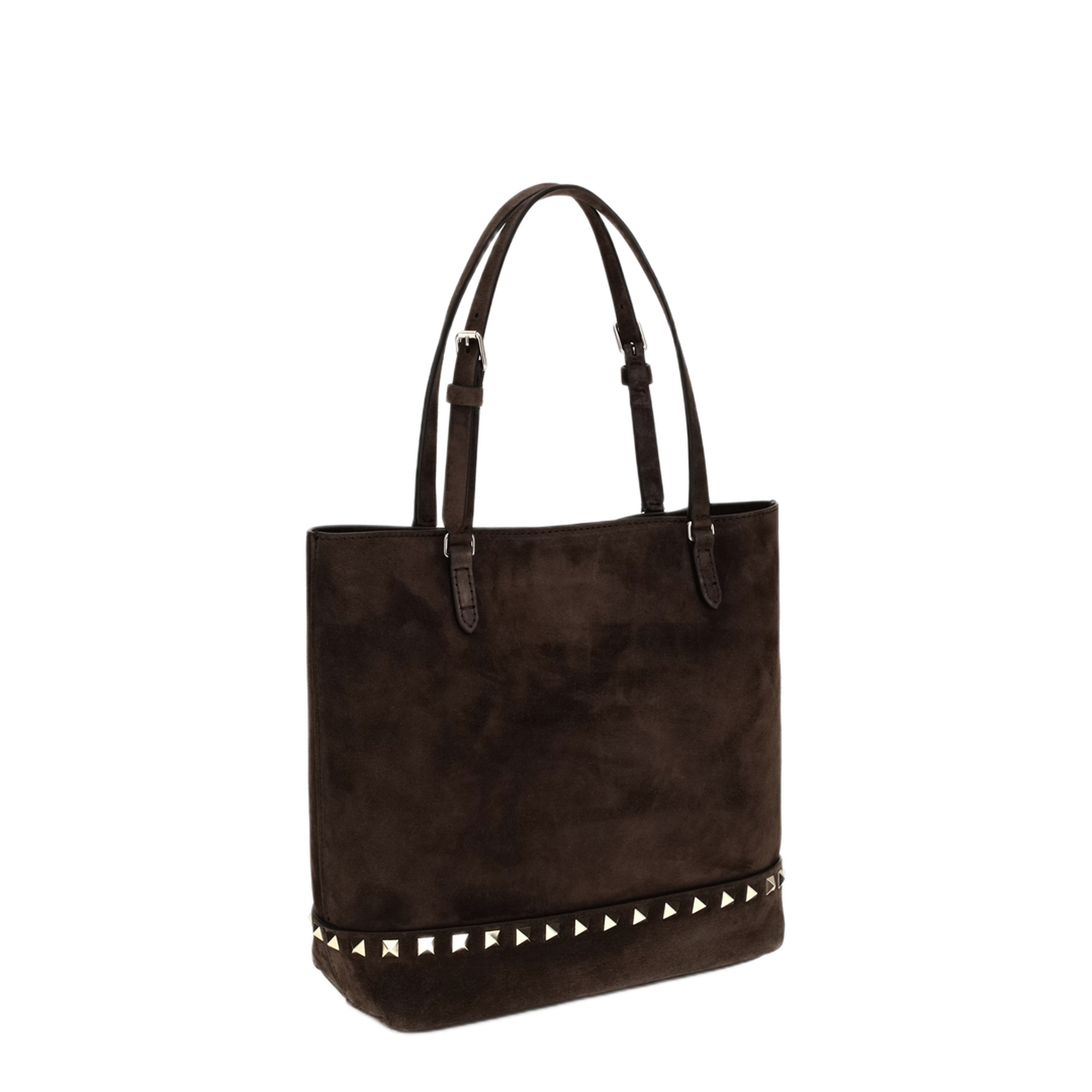 MAYFEYR - Valentino - Small Rockstud Suede Tote Bag - 9W2B0T75KQQ