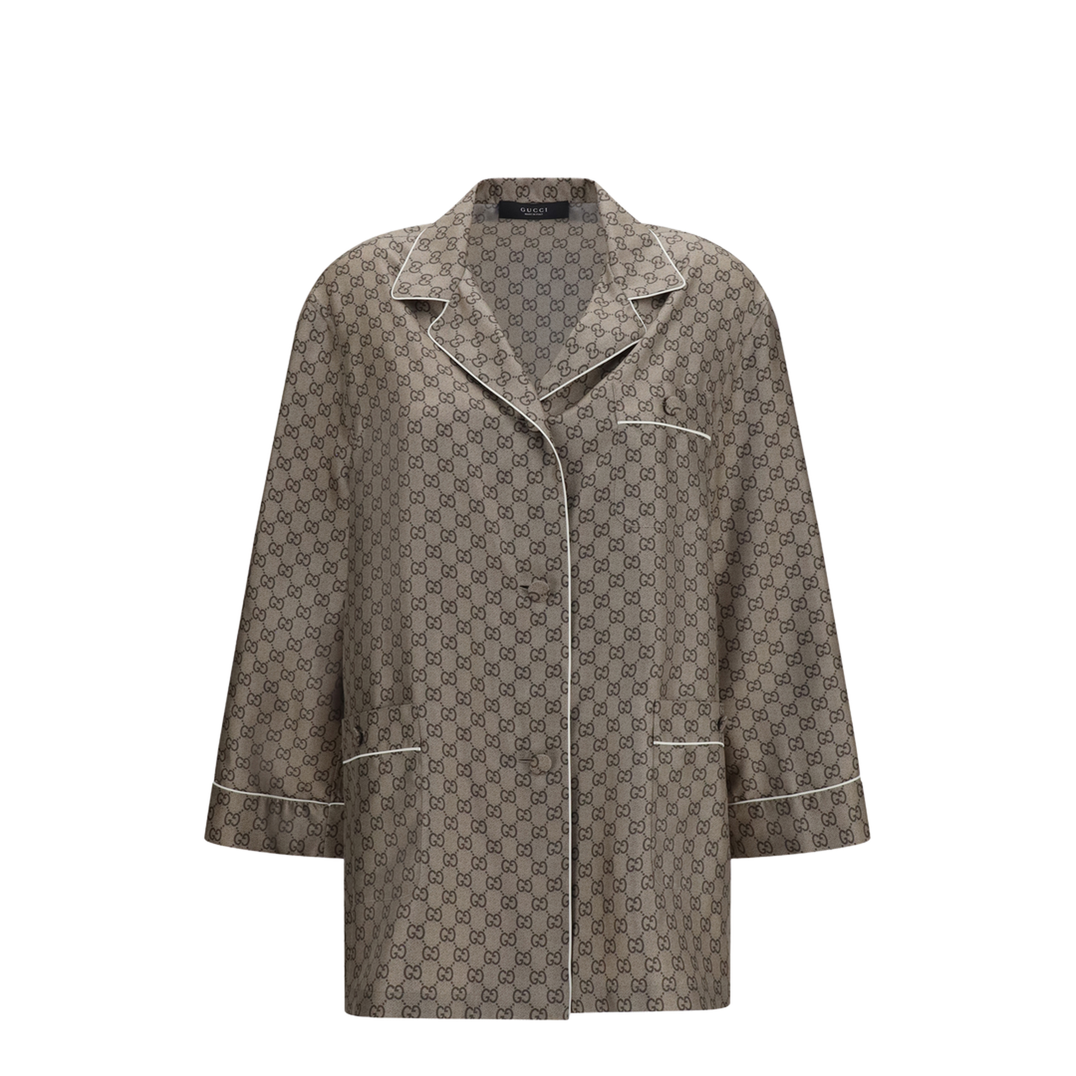 MAYFEYR - Gucci - Printed Silk Twill Shirt - 875471ZAUUN