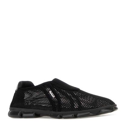 MAYFEYR - Miu Miu - Black Mesh Slip Ons - 5S647EF005CD1F0002