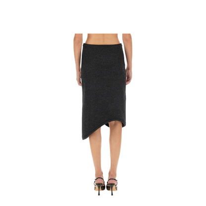 Padded Skirt with Tube Detail