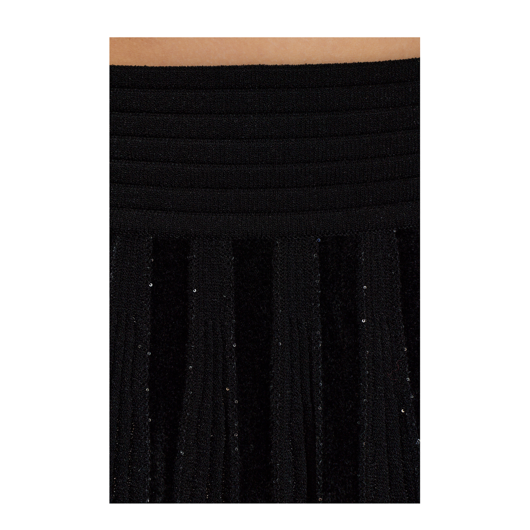 Shimmering Sequins Skirt Black