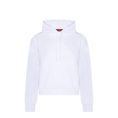 White Cotton Oversize Sweatshirt