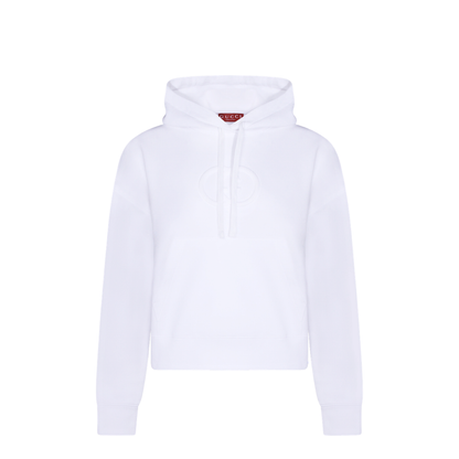 White Cotton Oversize Sweatshirt