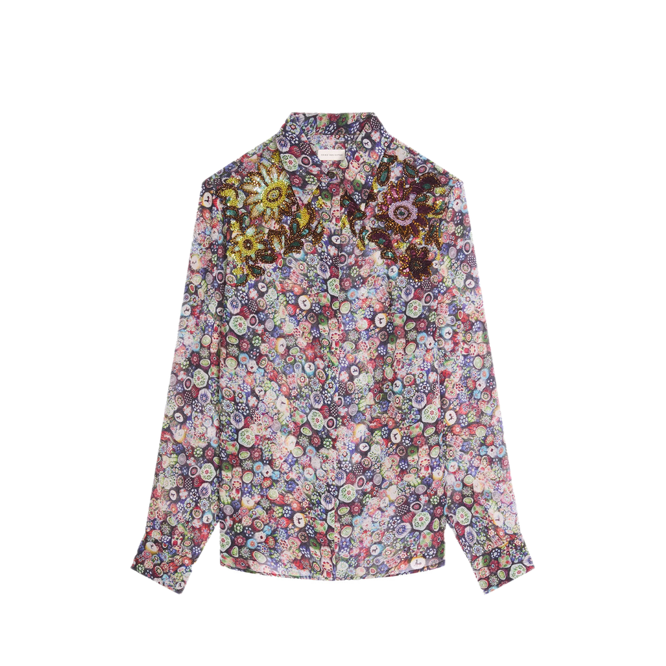 MAYFEYR - Dries Van Noten - Viscose Shirt With Floral Print - 01307164005980
