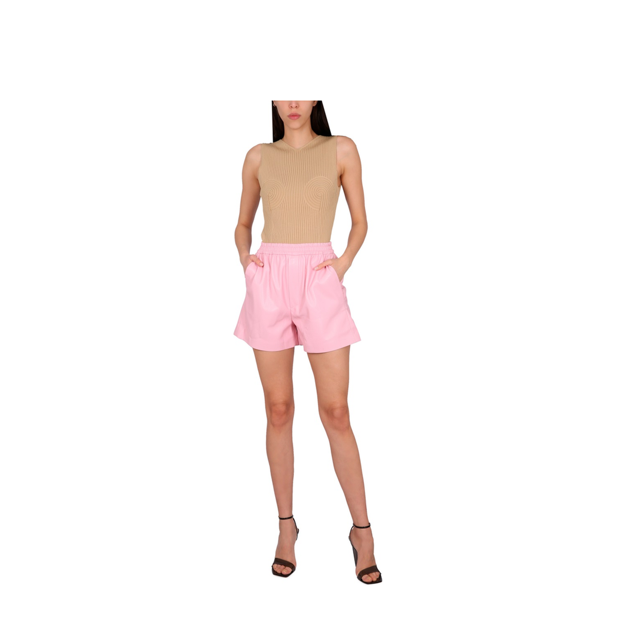 MAYFEYR - NANUSHKA - Ribbed Top - NW23RSTP00673SAND