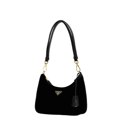 Black Velvet Mini Shoulder Bag