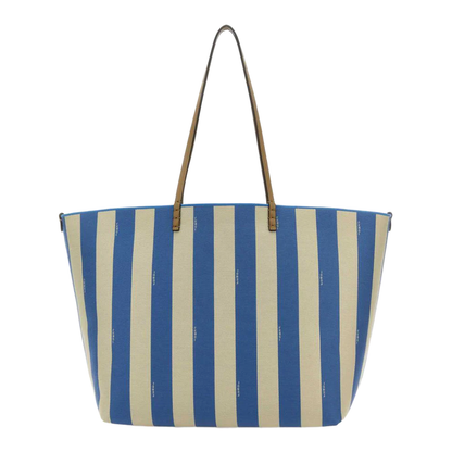 Roll Large Canvas Shopper Bags - Blue